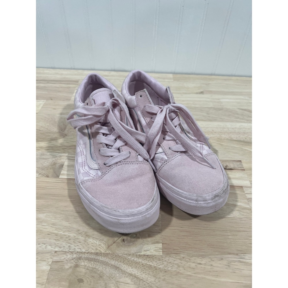 Vans‎ Low Top Sneakers Checkers Pink Cute Youth Size 7